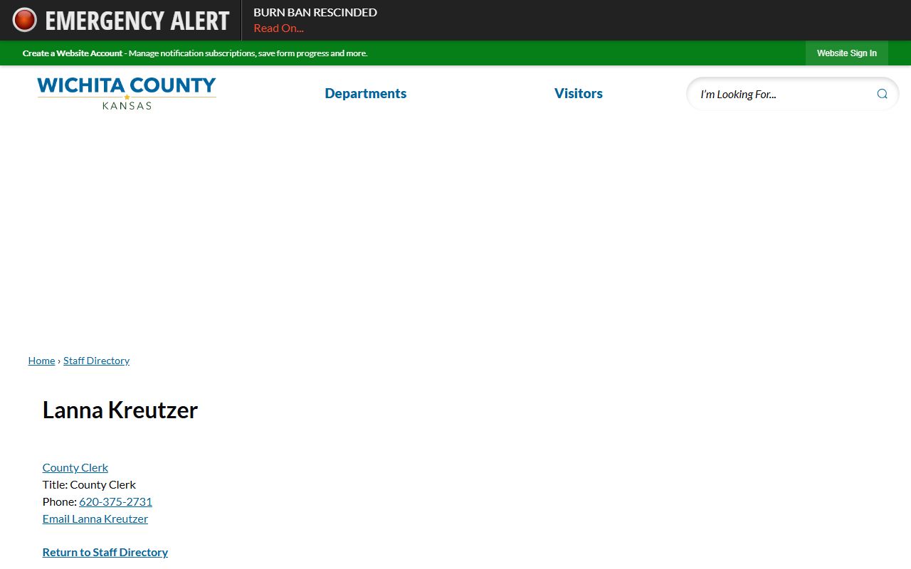 Wichita County clerk records county clerk staff entry