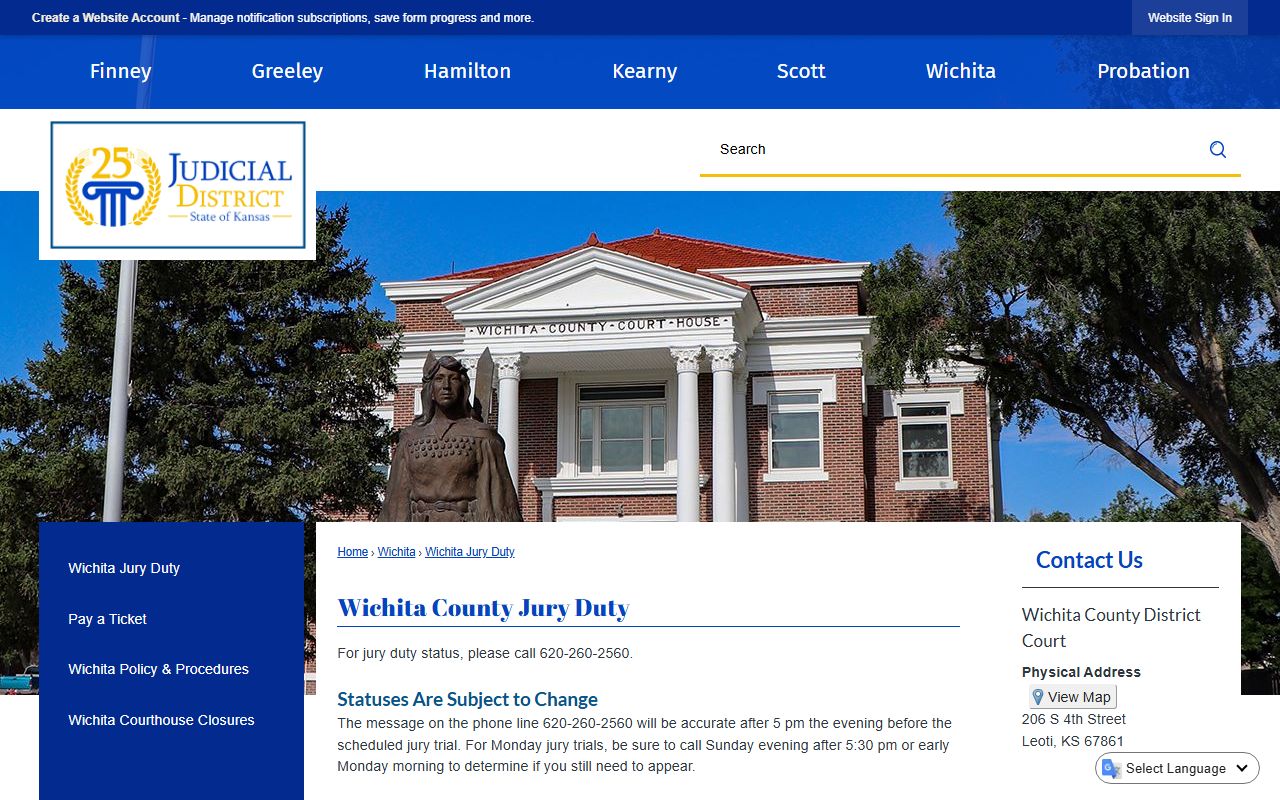 Wichita County court dockets jury duty and hearing attendance source