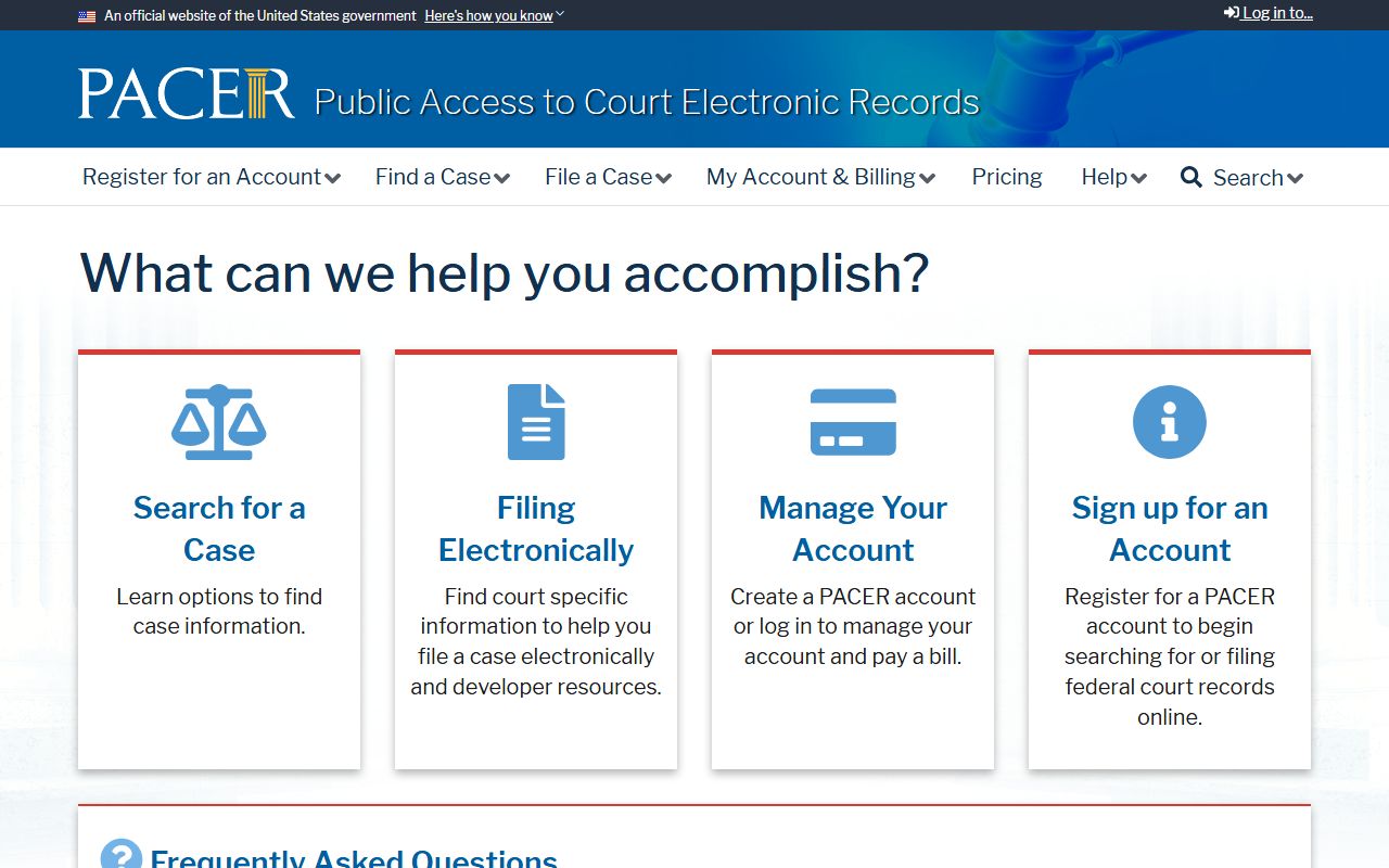 Wichita County district court records PACER federal court records source