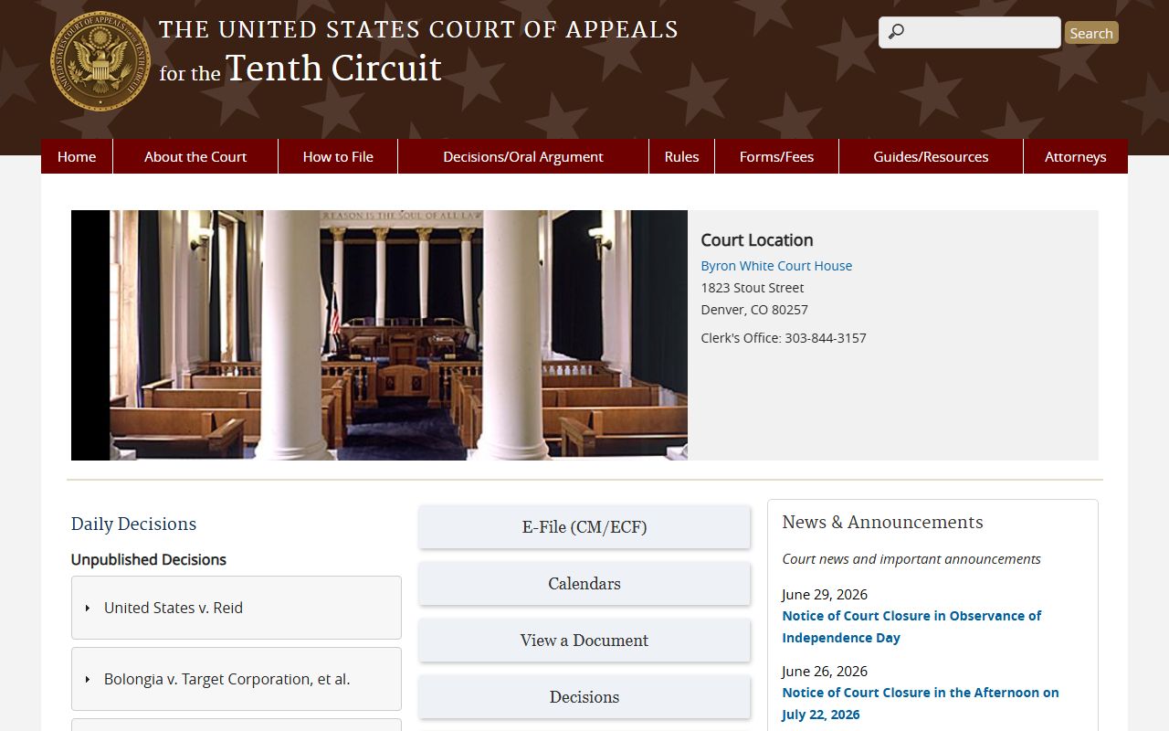 Wichita County district court records Tenth Circuit appeals source