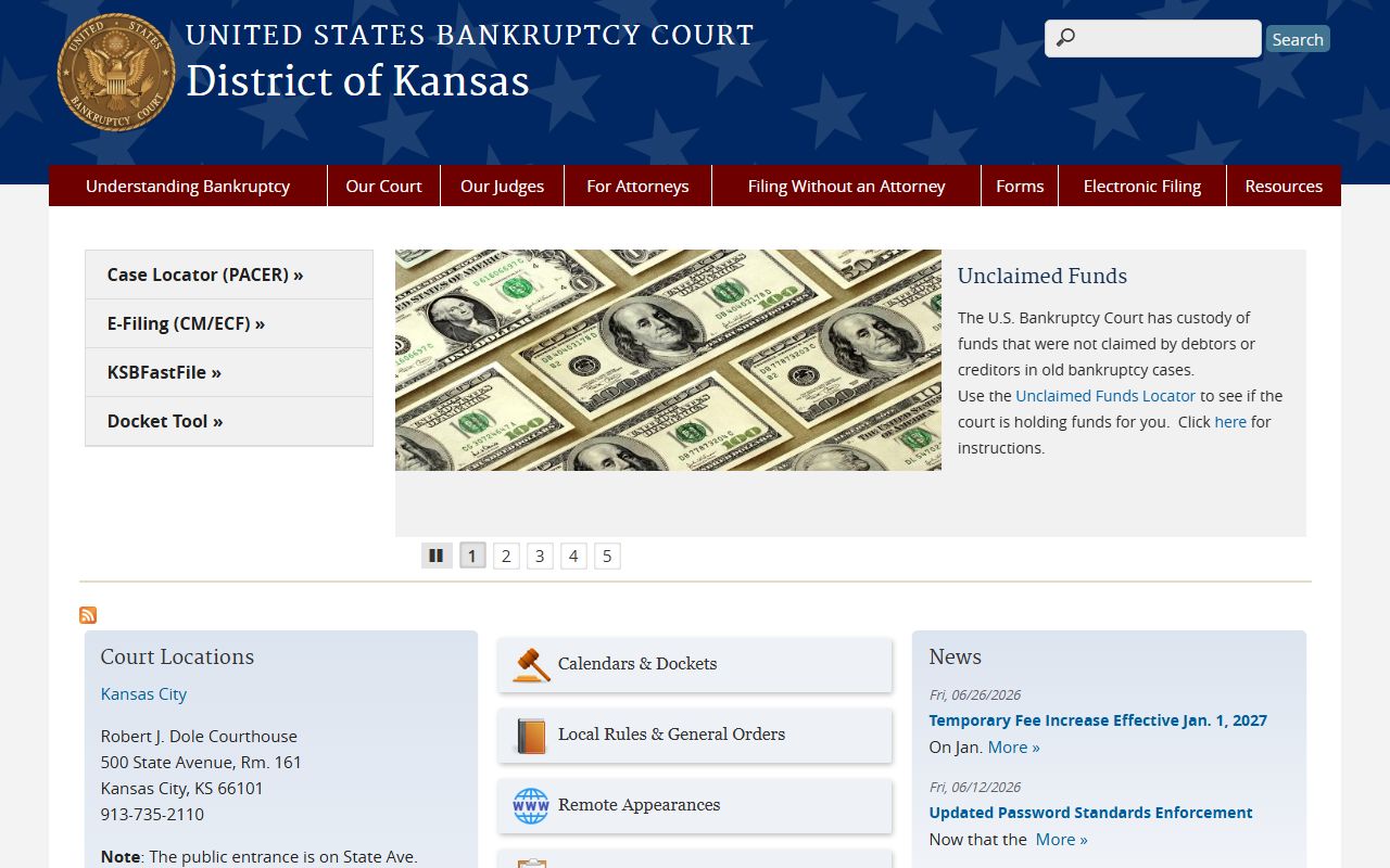 Wichita County district court records Kansas bankruptcy court source