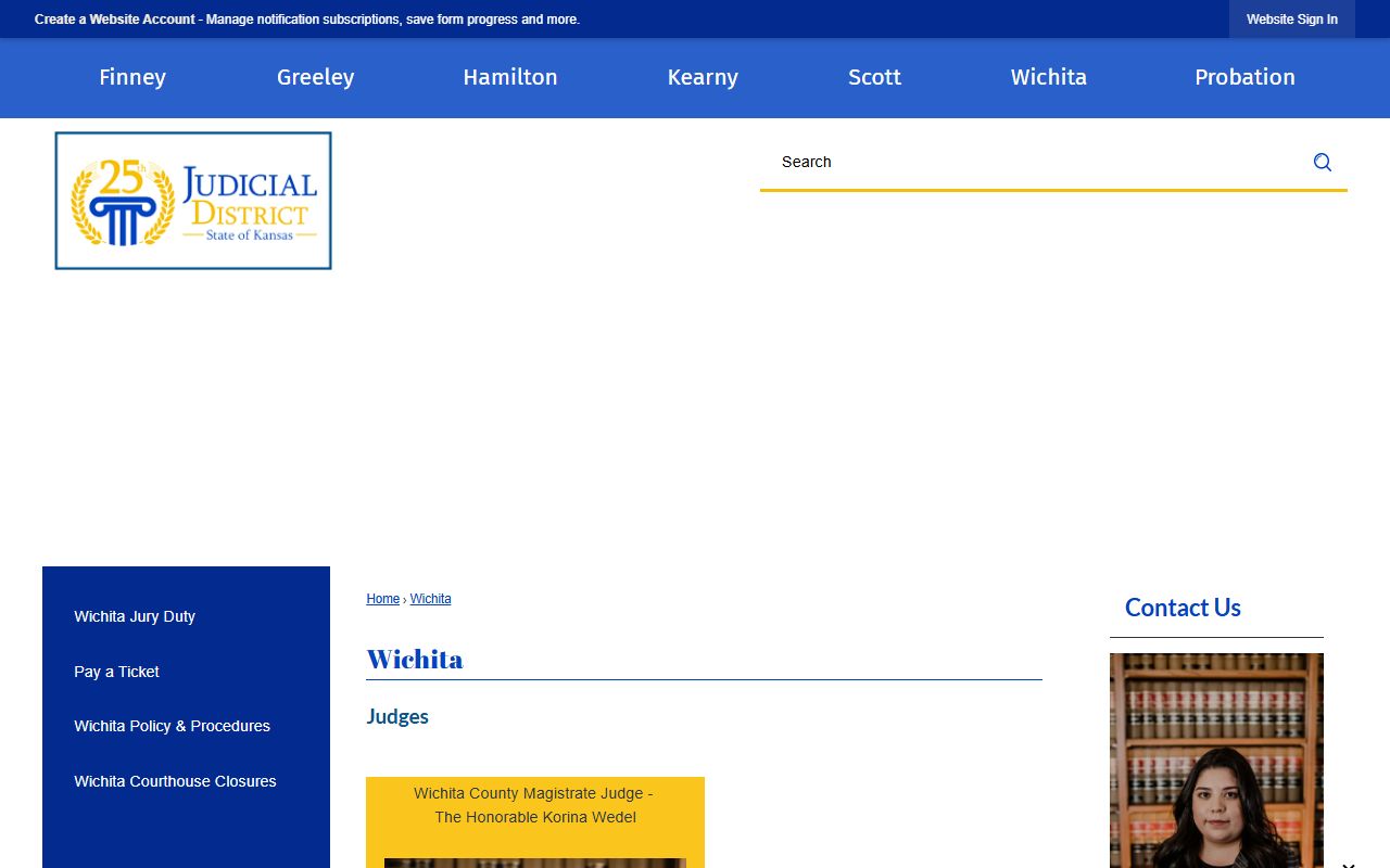 Wichita County court records district court page