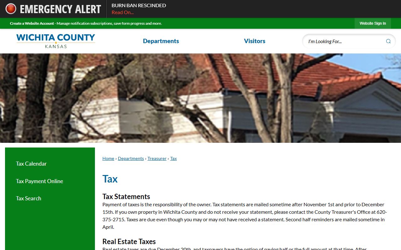 Wichita County warrant records tax information source